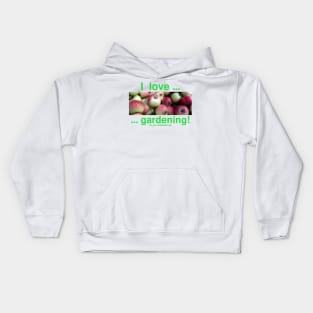 I love gardening - apples Kids Hoodie